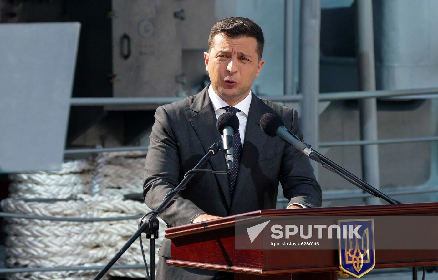 Ukraine Zelensky Navy Day