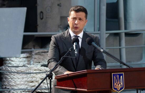 Ukraine Zelensky Navy Day