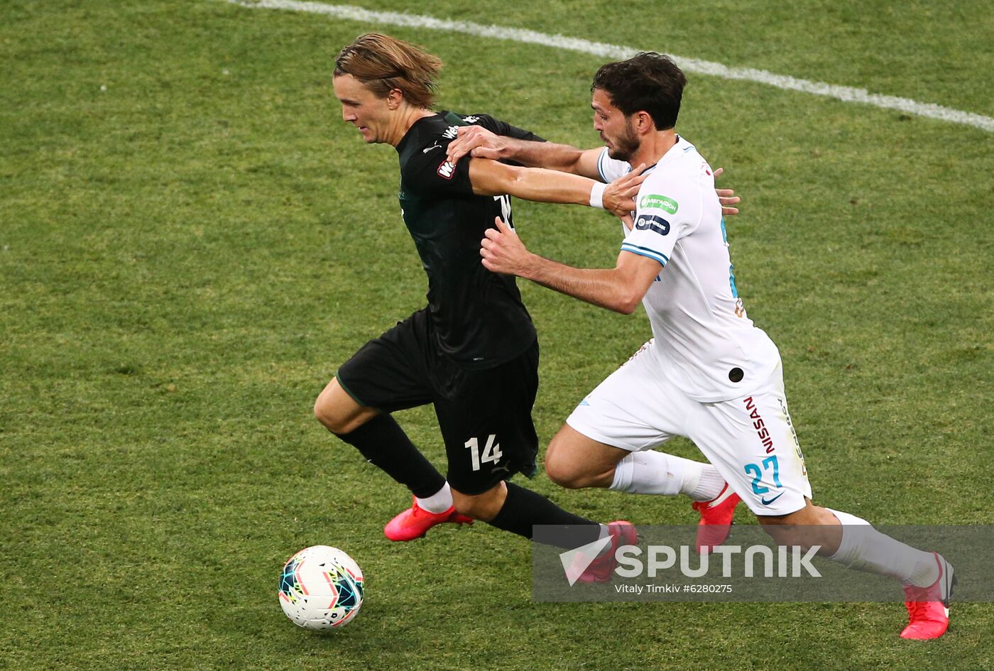 Russia Soccer Premier-League Krasnodar - Zenit