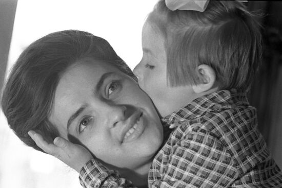 Soviet cosmonaut Alexei Leonov's family