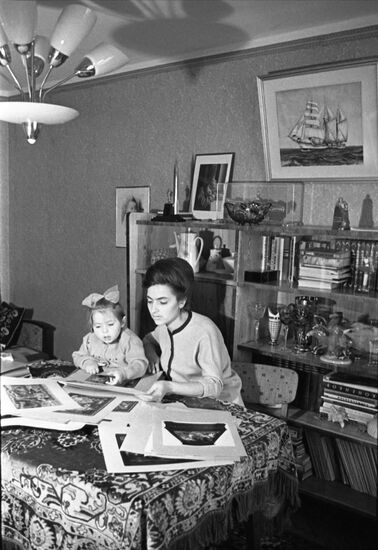 Soviet cosmonaut Alexei Leonov's family