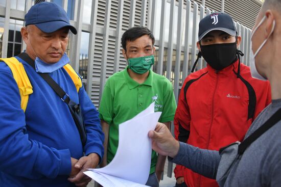 Russia Couriers Strike