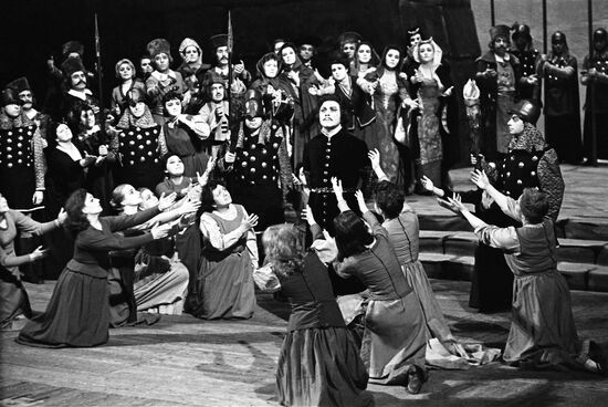 Scene from opera 'Laszlo Hunyadi'