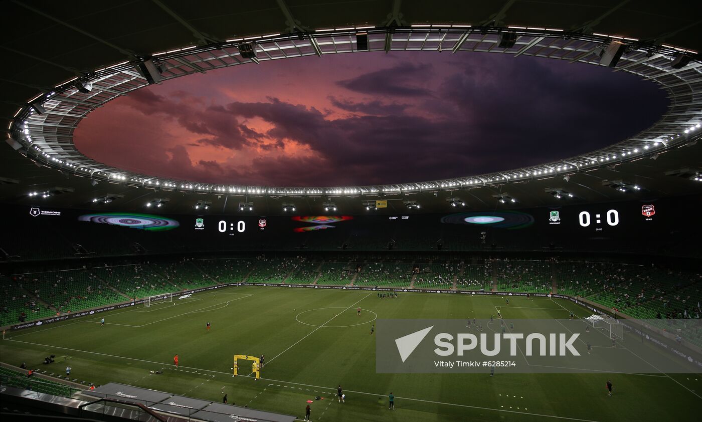 Russia Soccer Premier-League Krasnodar - Ural