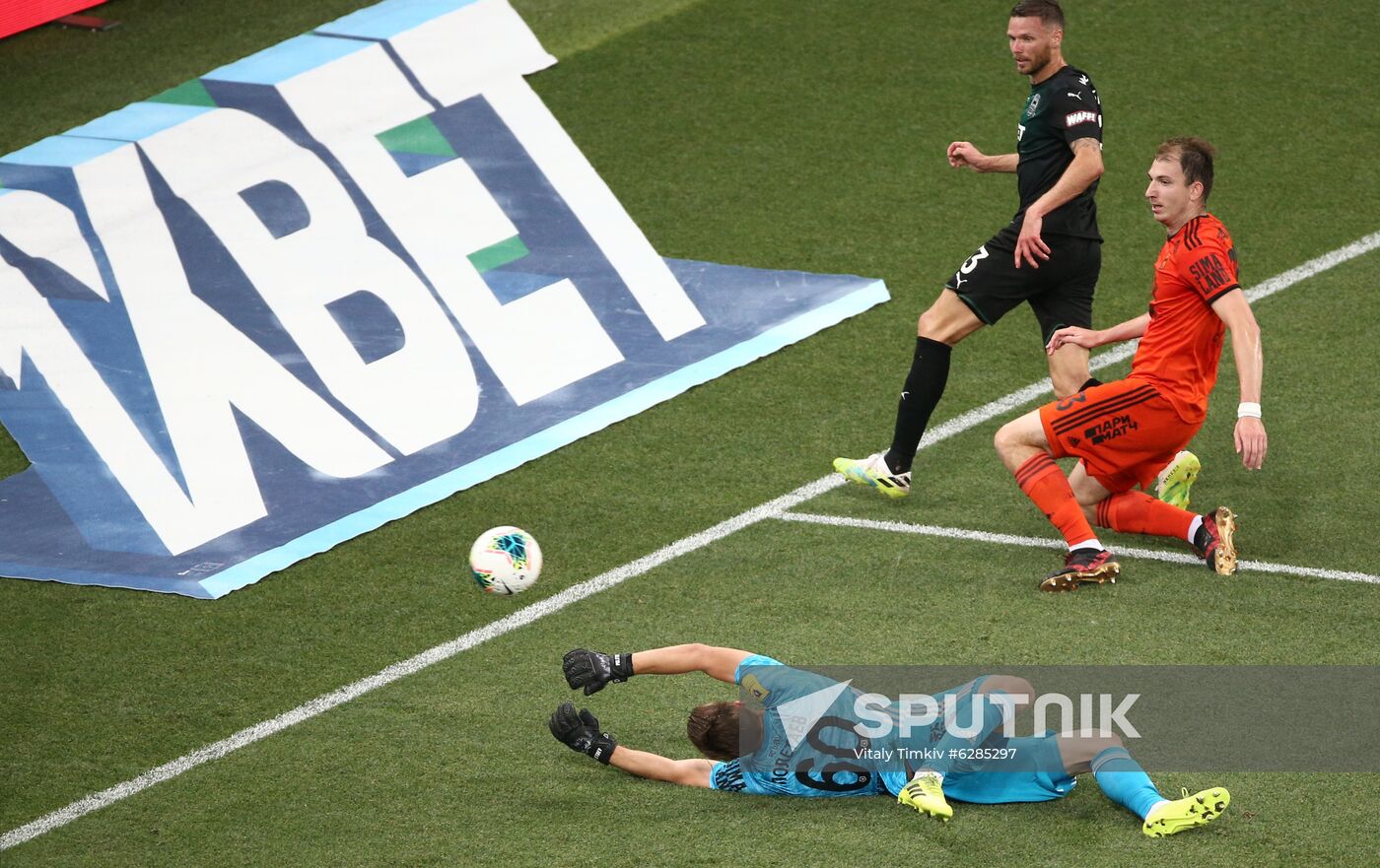 Russia Soccer Premier-League Krasnodar - Ural
