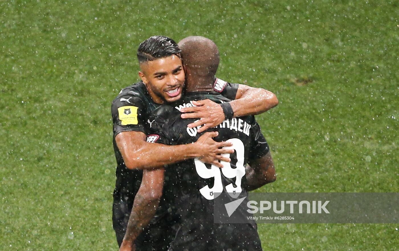 Russia Soccer Premier-League Krasnodar - Ural