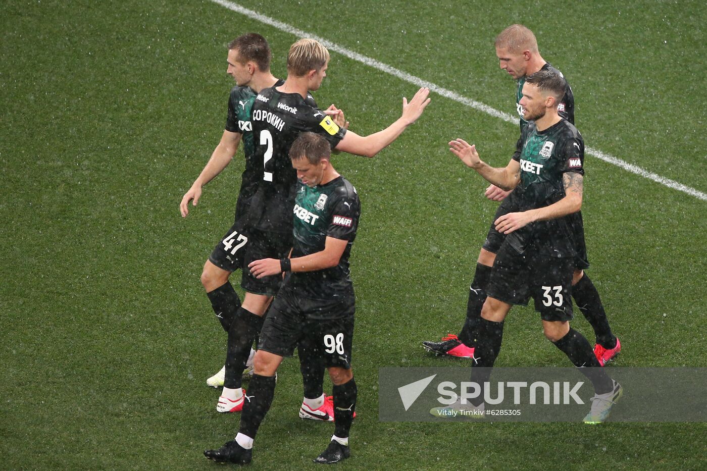 Russia Soccer Premier-League Krasnodar - Ural