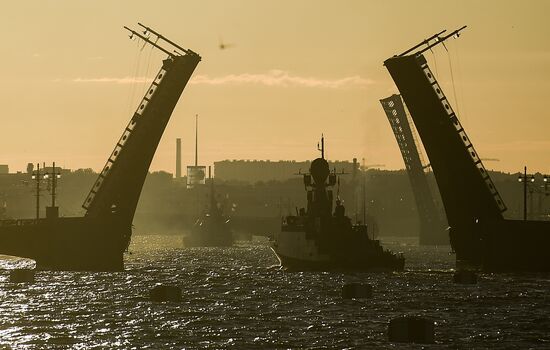 Russia Navy Day Parade Rehearsal
