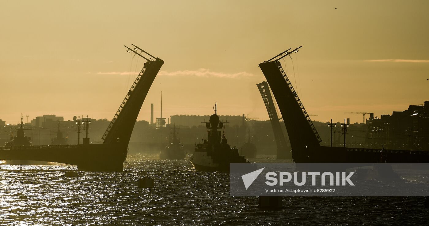 Russia Navy Day Parade Rehearsal