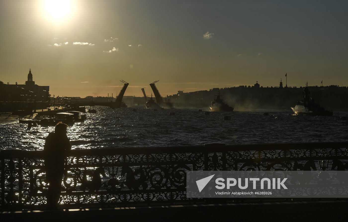 Russia Navy Day Parade Rehearsal