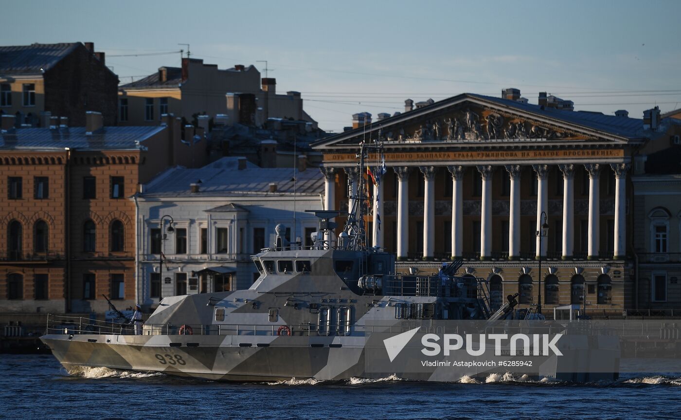 Russia Navy Day Parade Rehearsal