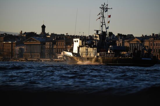 Russia Navy Day Parade Rehearsal