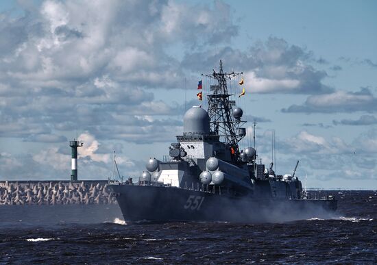 Russia Navy Day Parade Rehearsal