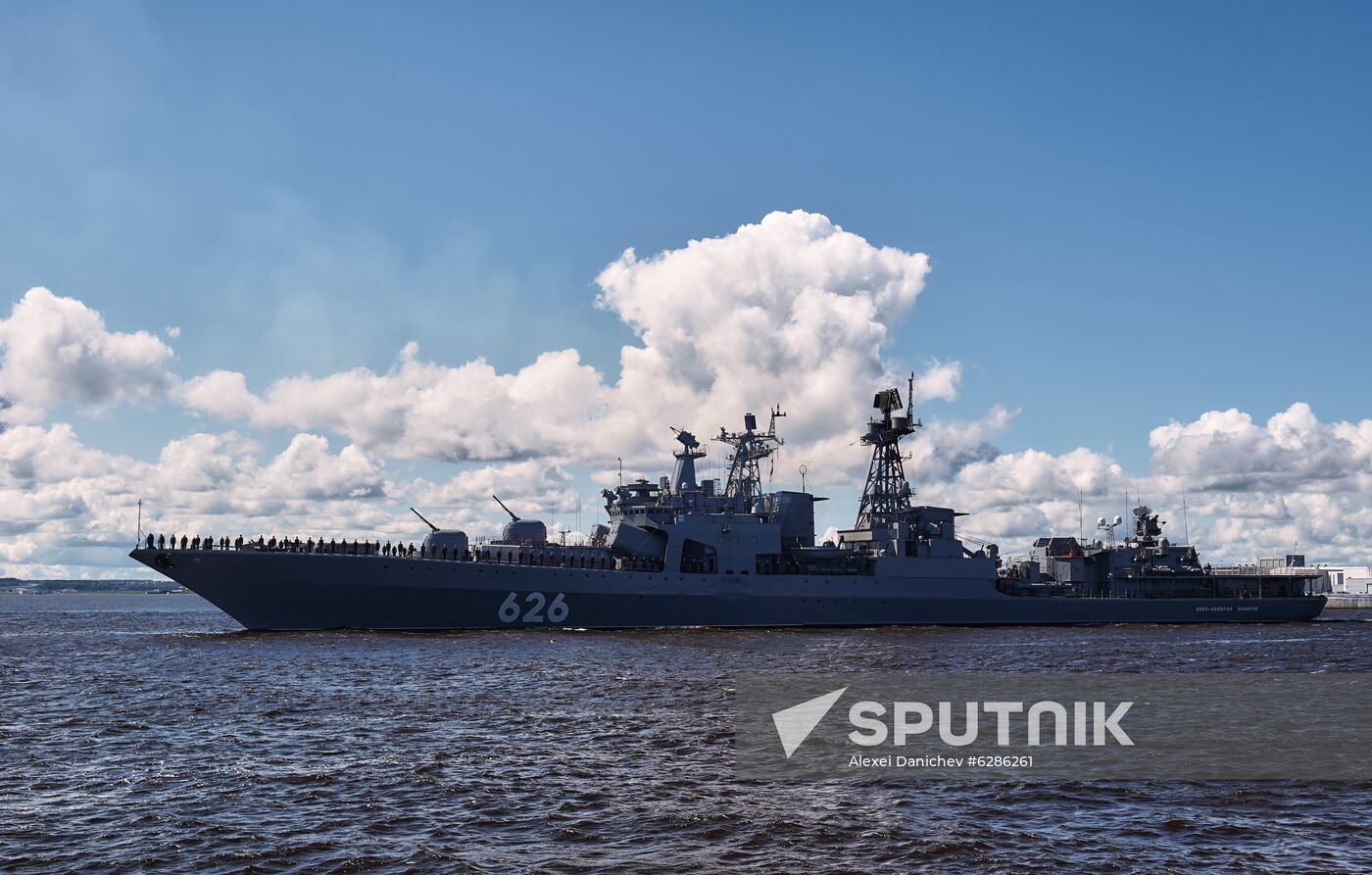 Russia Navy Day Parade Rehearsal
