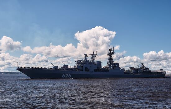 Russia Navy Day Parade Rehearsal