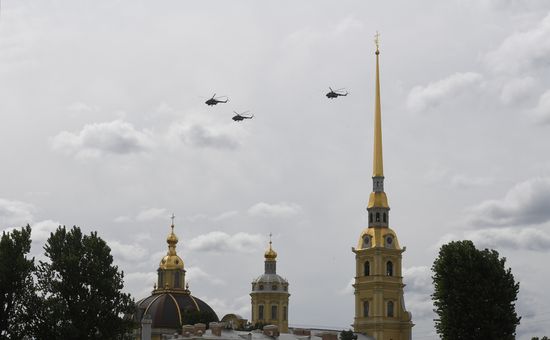 Russia Navy Day Parade Rehearsal