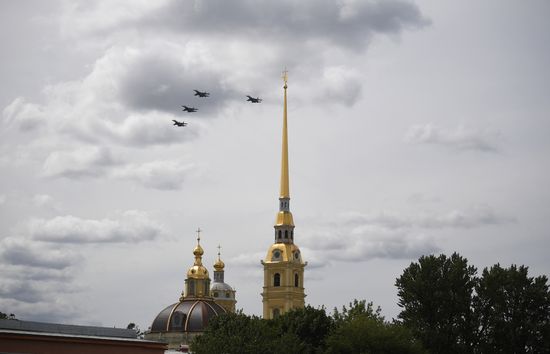 Russia Navy Day Parade Rehearsal