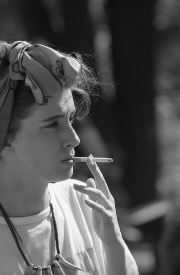 Smoking woman