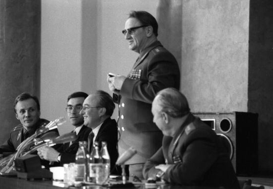 Chancellor of Federal Republic of Germany Helmut Kohl visits USSR
