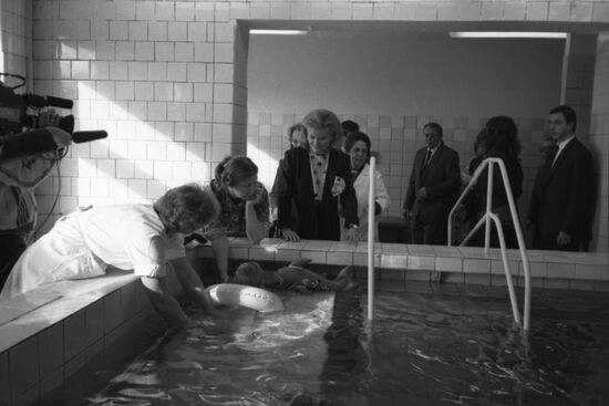 Chancellor of Federal Republic of Germany Helmut Kohl visits USSR