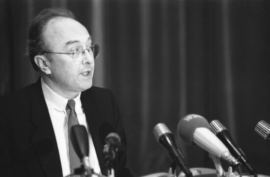 Chancellor of Federal Republic of Germany Helmut Kohl visits USSR