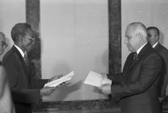 Ceremony of presenting credentials at Grand Kremlin Palace