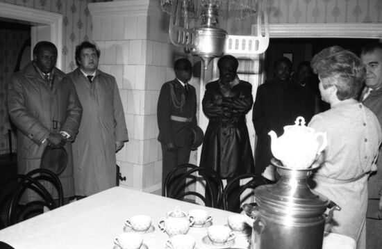 President of Angola Jose Eduardo dos Santos' official visit to Soviet Union