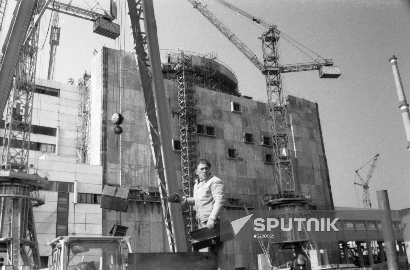 Kozloduy Nuclear Power Plant under construction