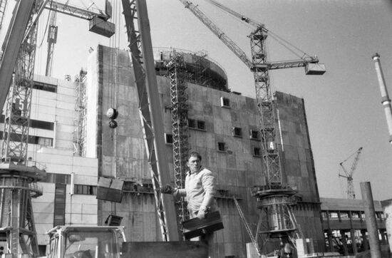 Kozloduy Nuclear Power Plant under construction