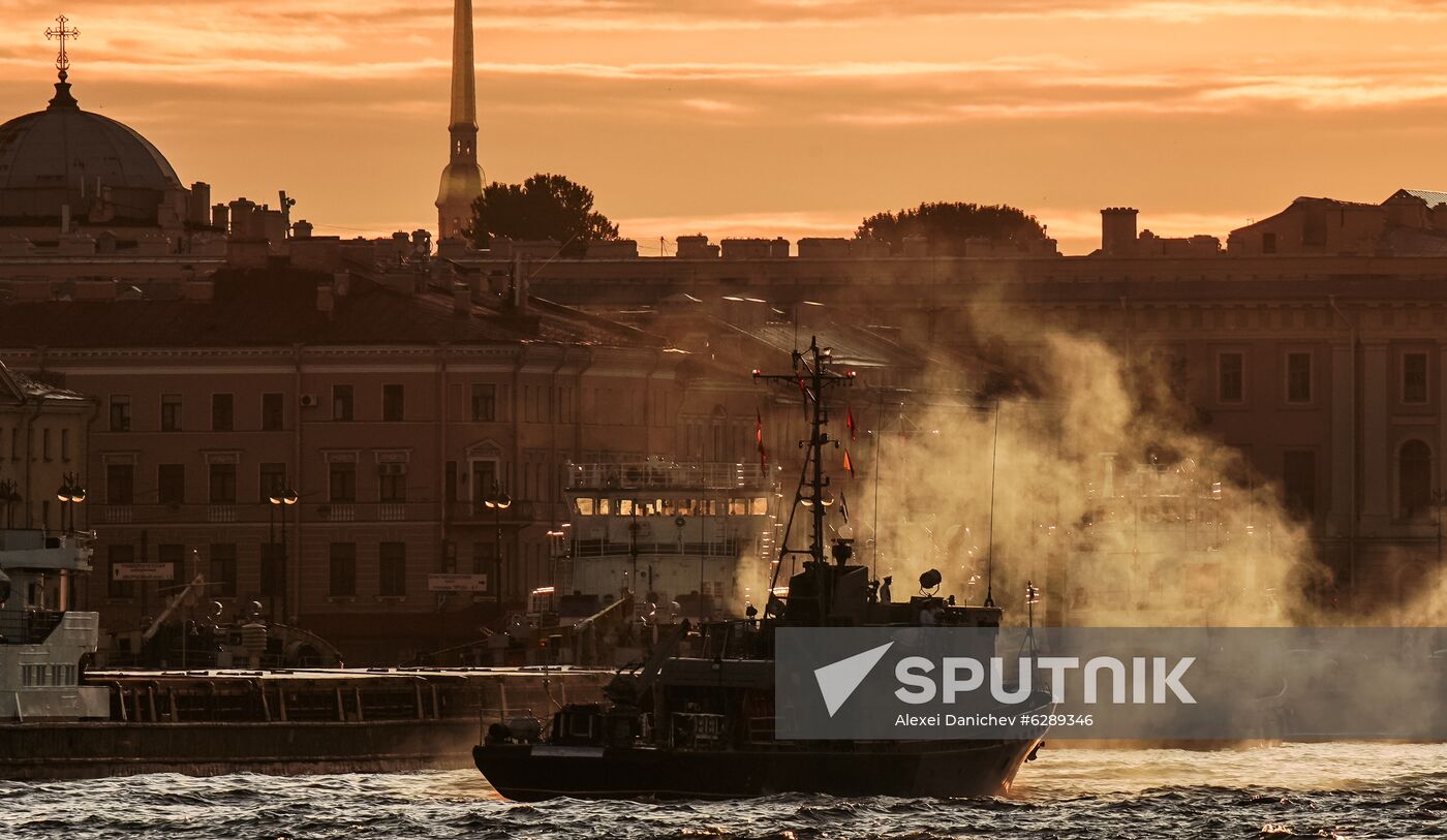 Russia Navy Day Parade Rehearsal