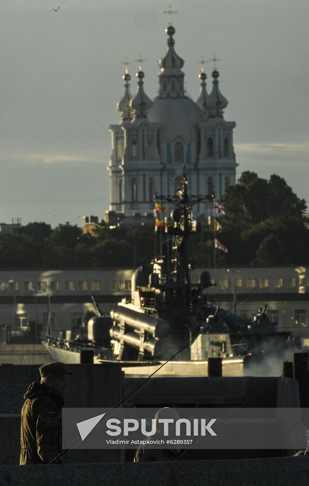 Russia Navy Day Parade Rehearsal