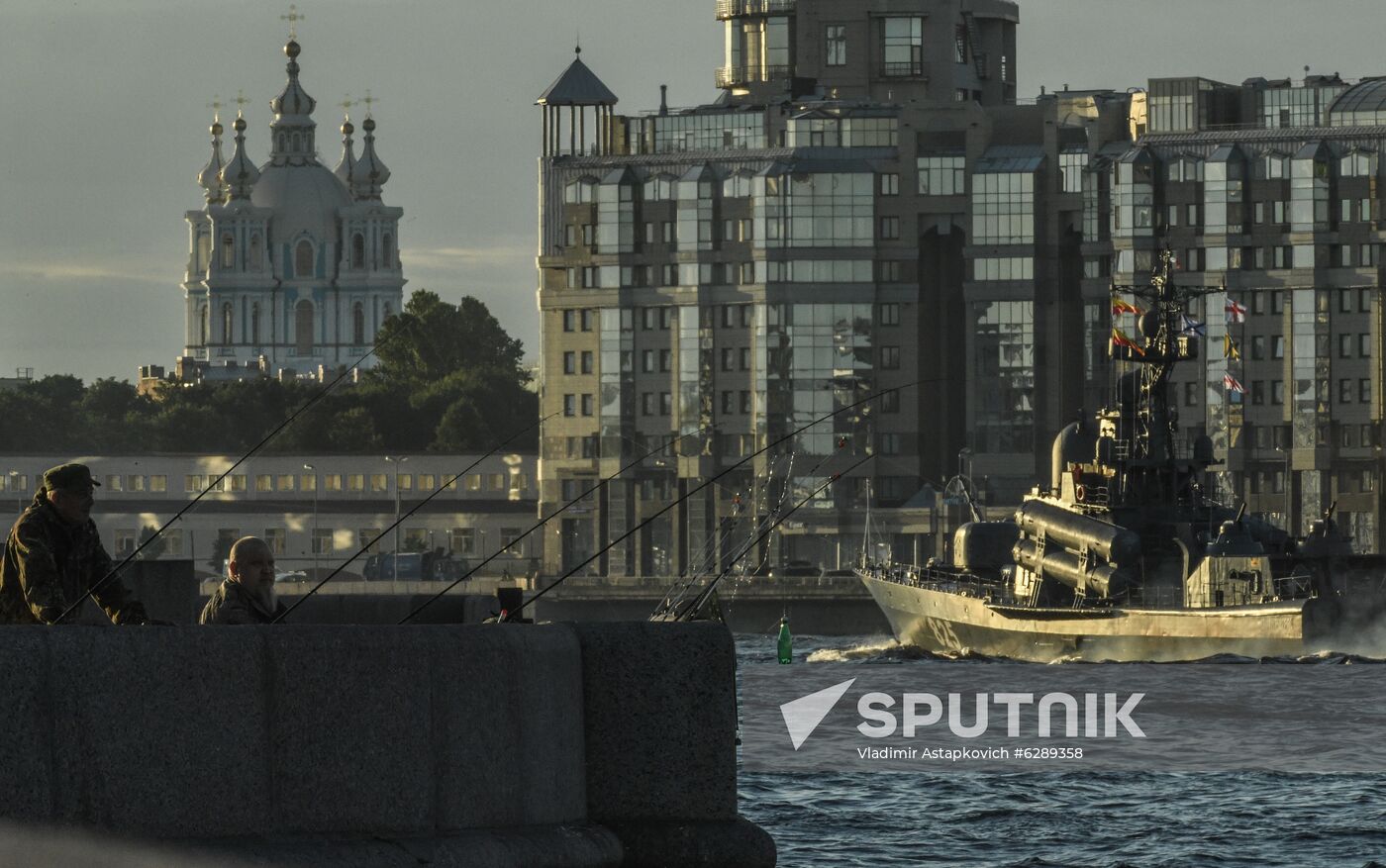 Russia Navy Day Parade Rehearsal