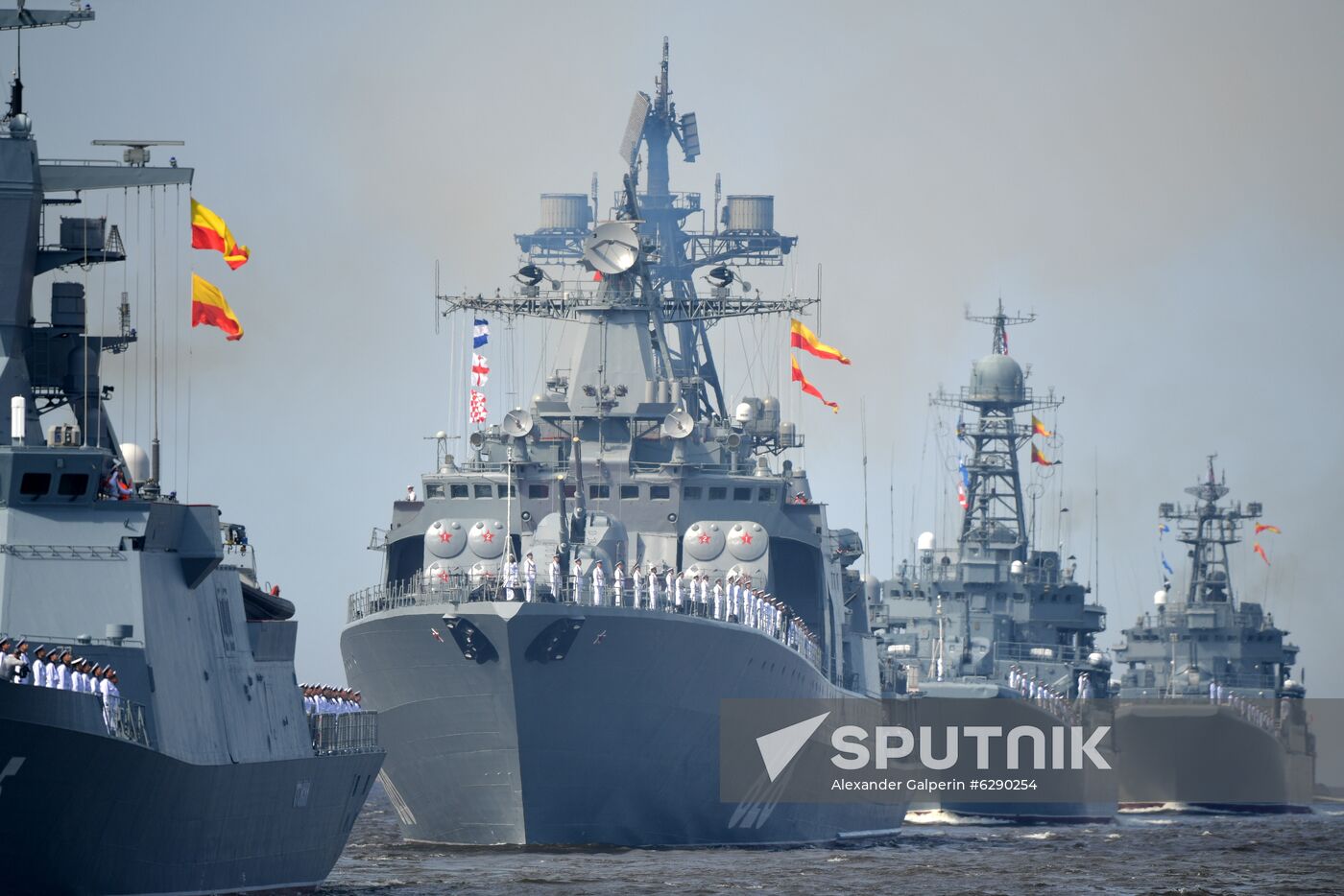 Russia Navy Day Parade Rehearsal