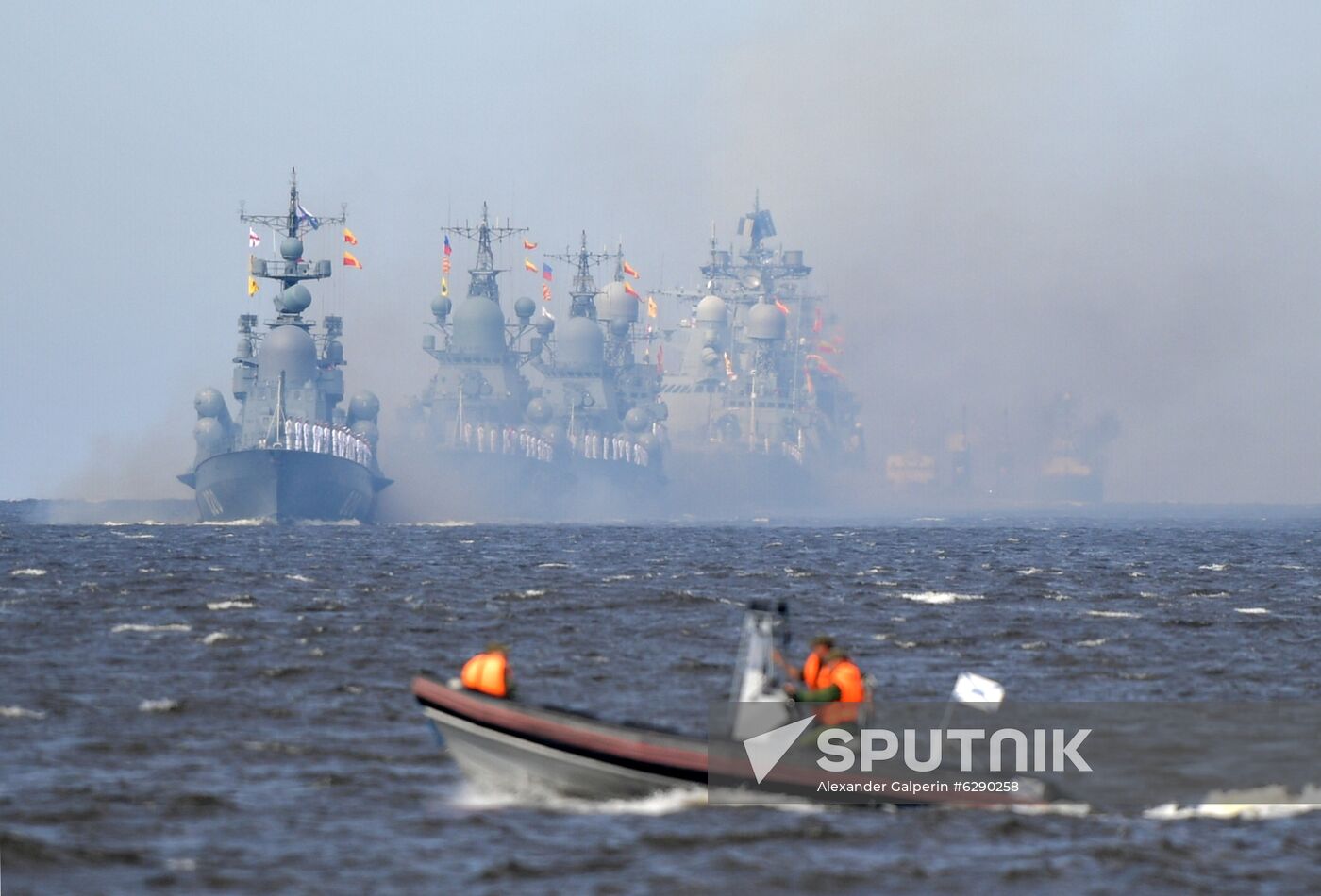 Russia Navy Day Parade Rehearsal