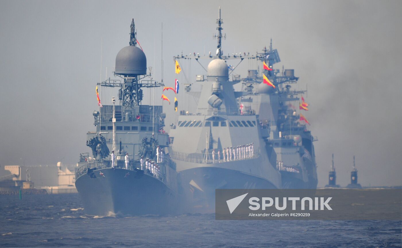 Russia Navy Day Parade Rehearsal