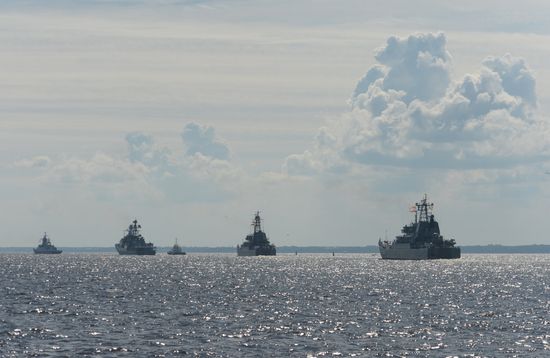 Russia Navy Day Parade Rehearsal
