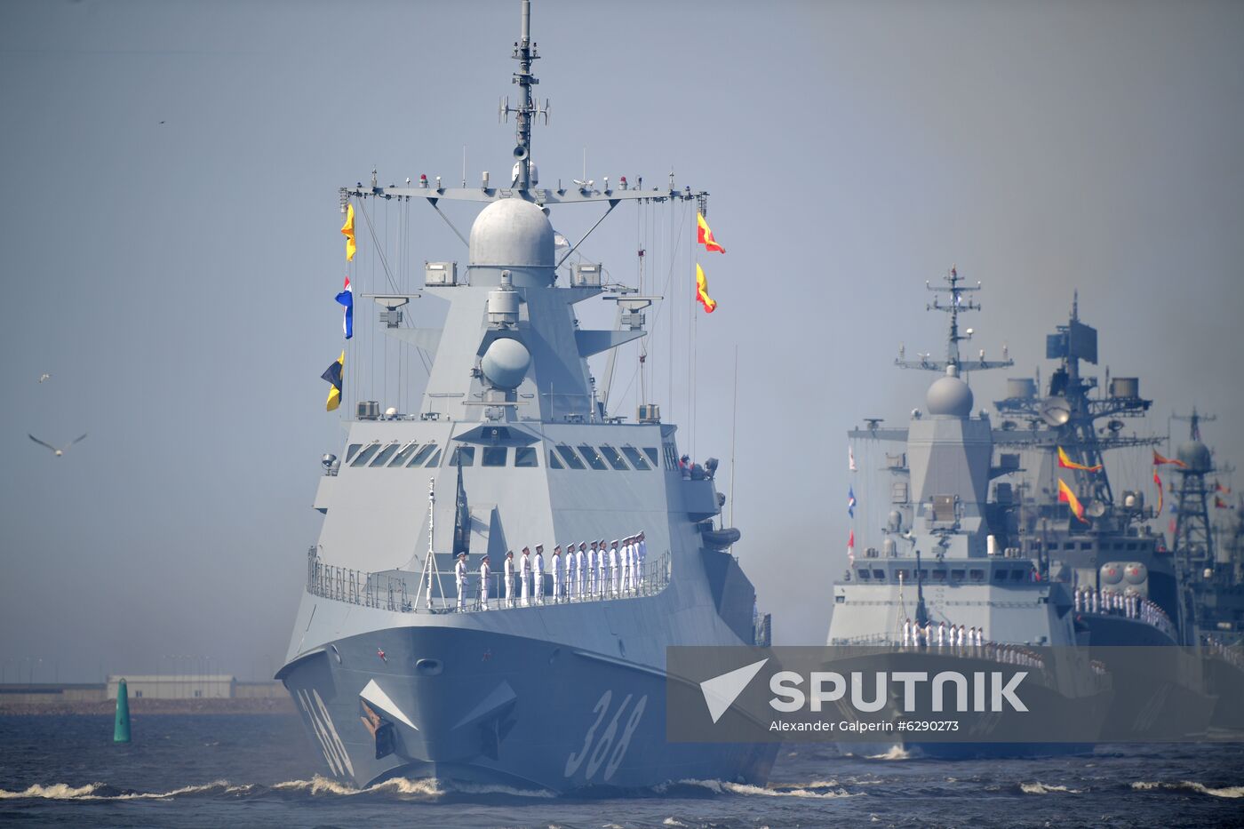 Russia Navy Day Parade Rehearsal