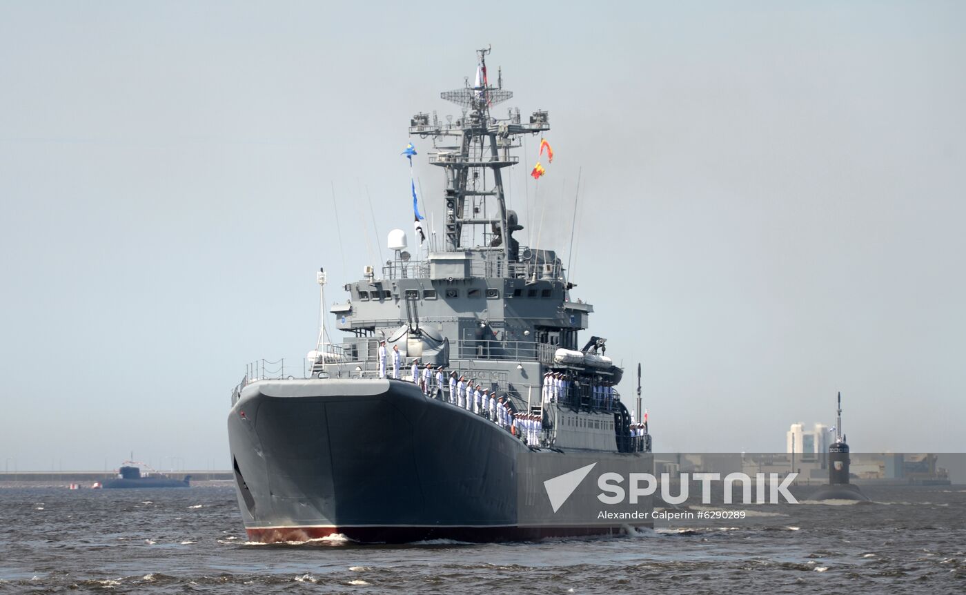 Russia Navy Day Parade Rehearsal