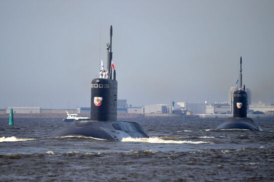 Russia Navy Day Parade Rehearsal