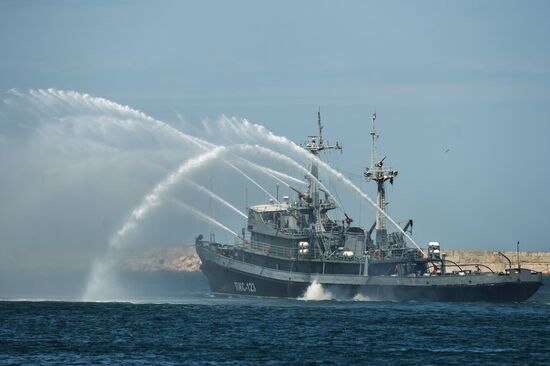 Russia Navy Day Parade Rehearsal