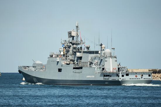 Russia Navy Day Parade Rehearsal