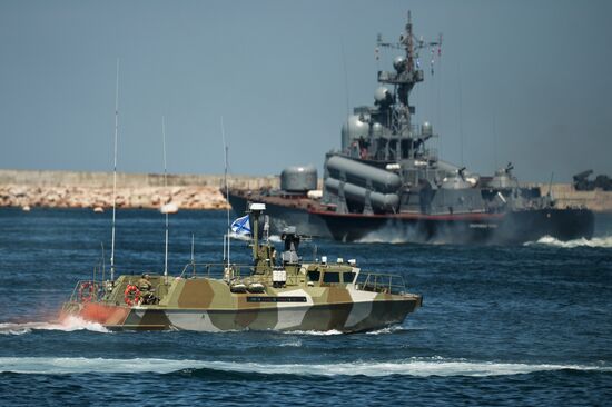 Russia Navy Day Parade Rehearsal