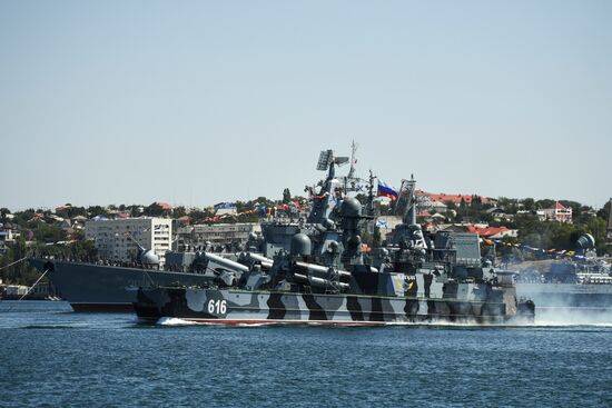 Russia Navy Day Parade Rehearsal