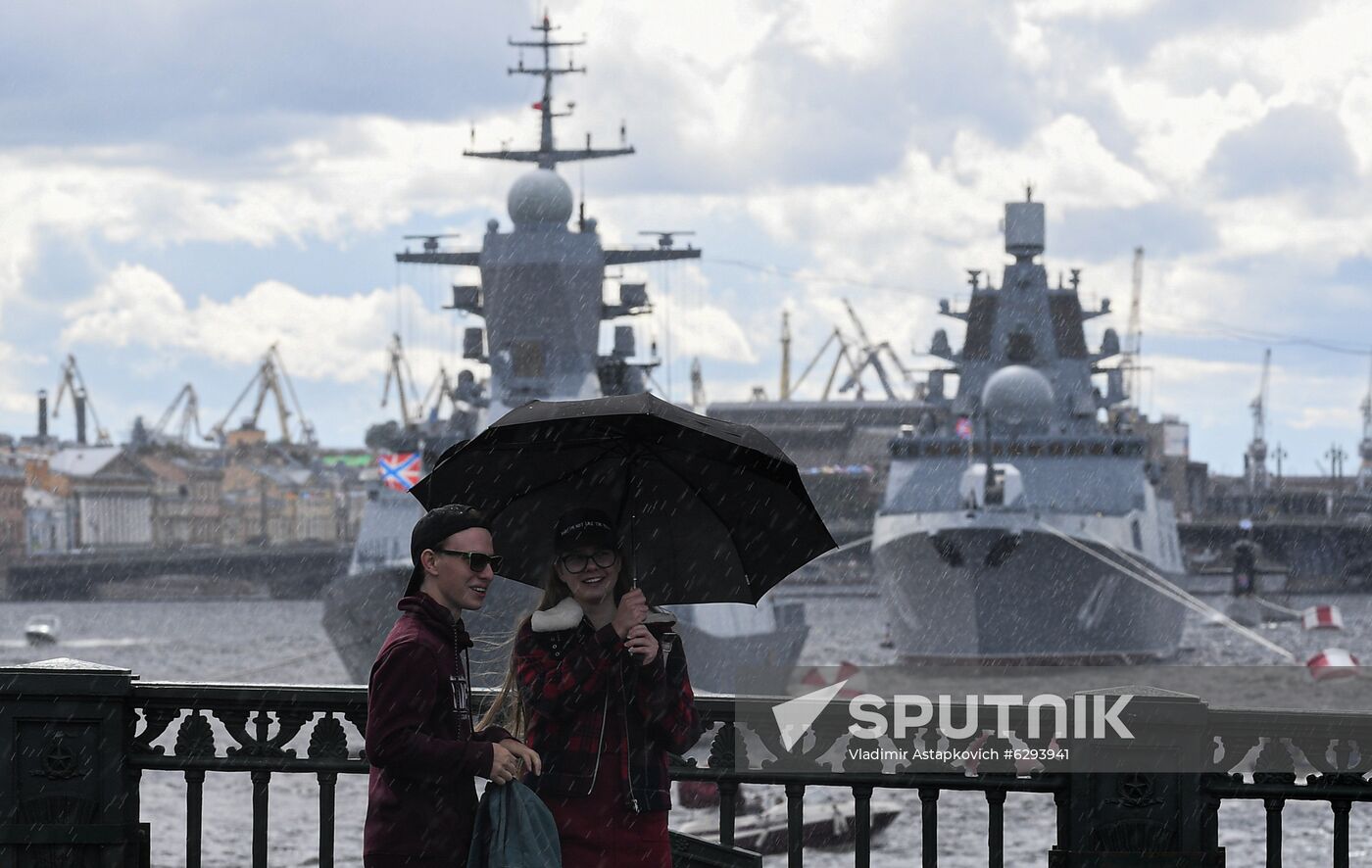 Russia Navy Day Parade Rehearsal