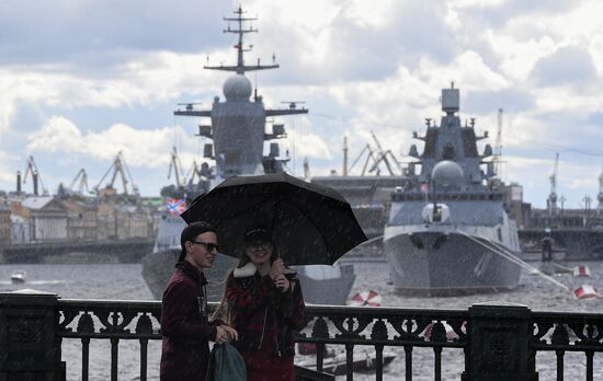 Russia Navy Day Parade Rehearsal