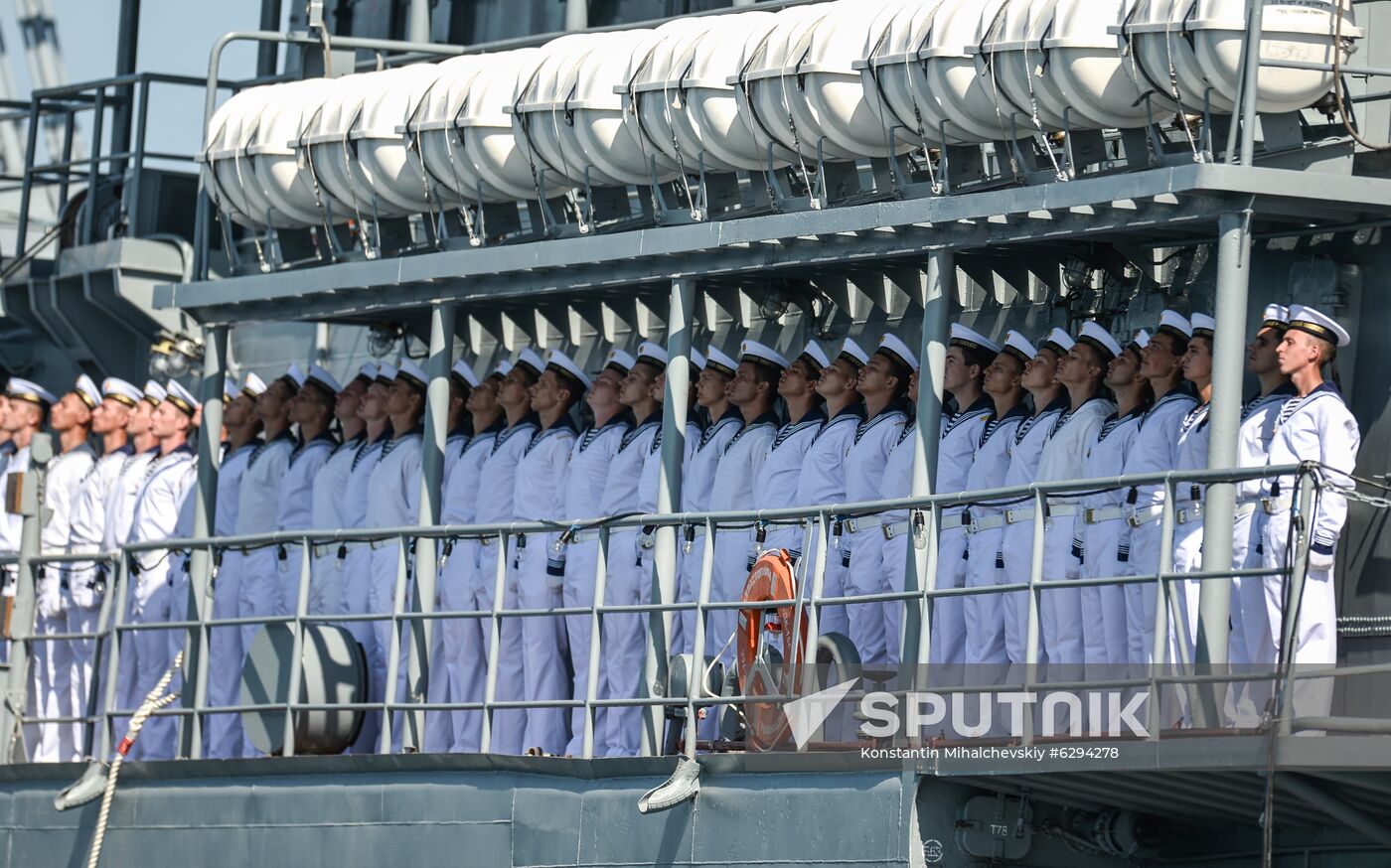 Russia Navy Day Parade Rehearsal