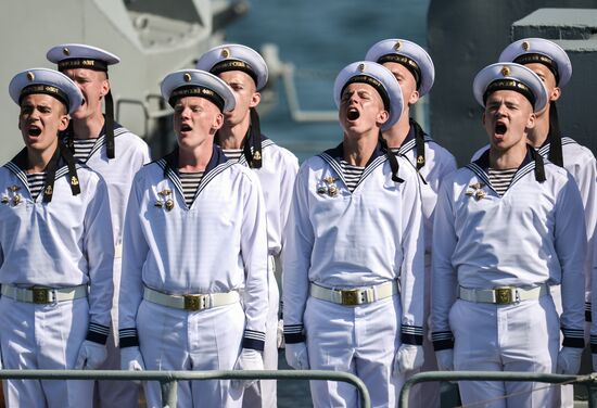 Russia Navy Day Parade Rehearsal 