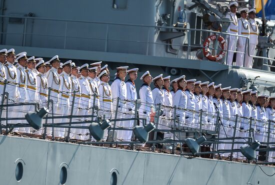 Russia Navy Day Parade Rehearsal 