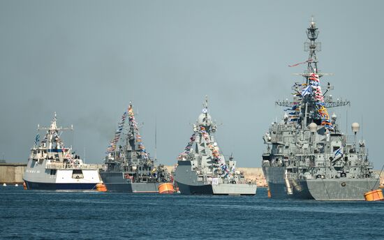Russia Navy Day Parade Rehearsal 