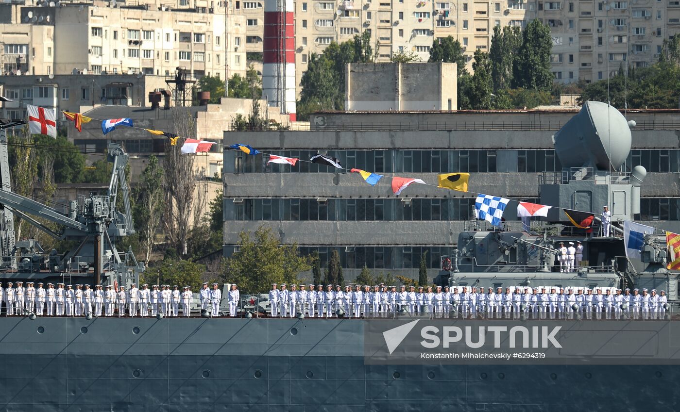 Russia Navy Day Parade Rehearsal